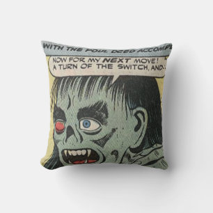 40er Horror-Comic Bestes vintage-klassisches Com Kissen