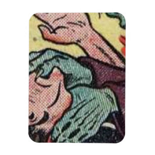 40er Jahre Goldener Horror Vintage Comicen Magnet