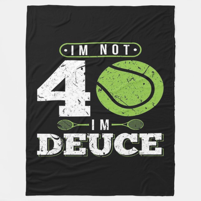 40th Birthday Gift Tennis Blanket Fleecedecke (Vorderseite)