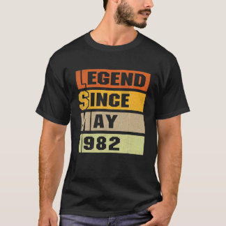 40Th Birthday Gifts 40 Years Old Legend Since May T-Shirt