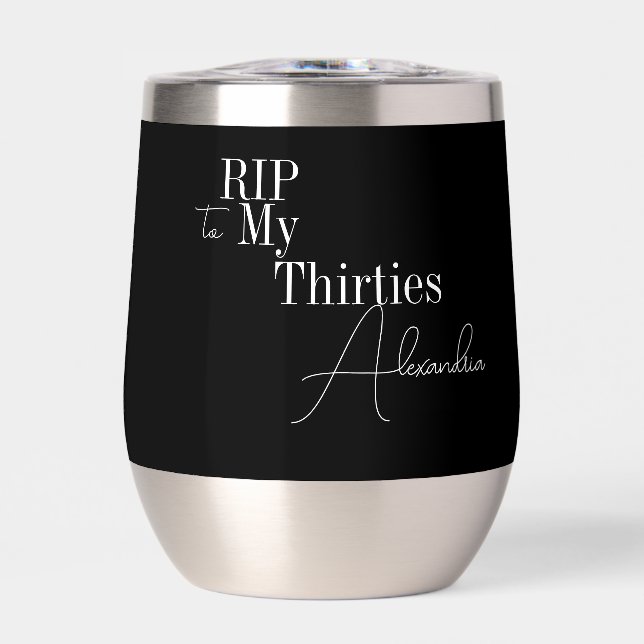 40th Birthday Party RIP 30s Black and White (Vorderseite)