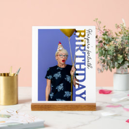 40th Birthday Photo college Party Acrylschild