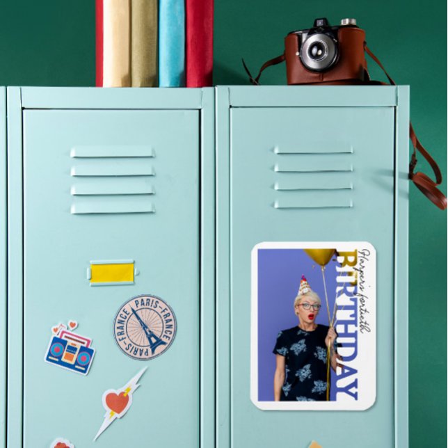 40th Birthday Photo college Party  Magnet (Von Creator hochgeladen)