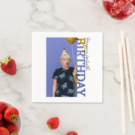 40th Birthday Photo college Party Serviette