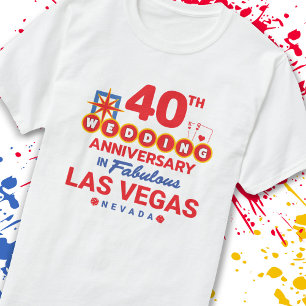 40th Wedding Anniversary Las Vegas Trip T-Shirt