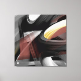 40x40" Trend Abstract Art Black White Powdery Leinwanddruck