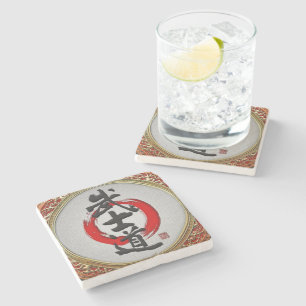 [410] Japanische Kalligraphie - Bushido Steinuntersetzer