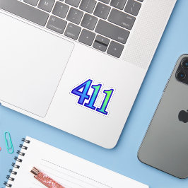 411 Angel Number Growth Sticker