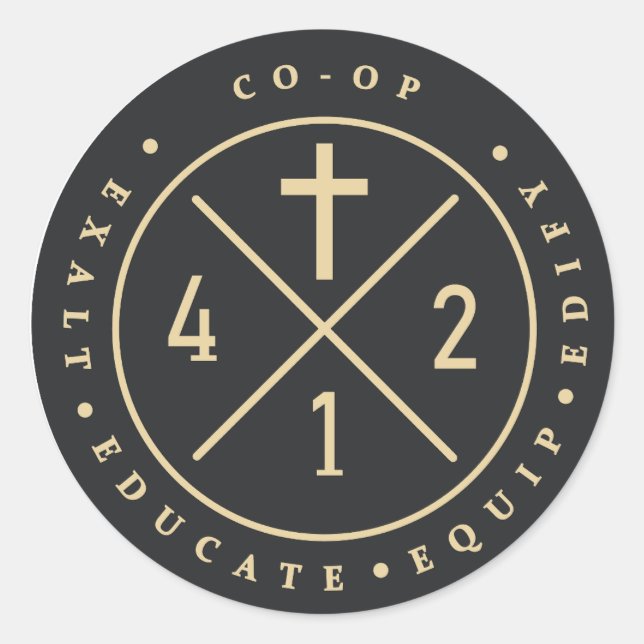 412 Rundaufkleber Runder Aufkleber (Vorderseite)