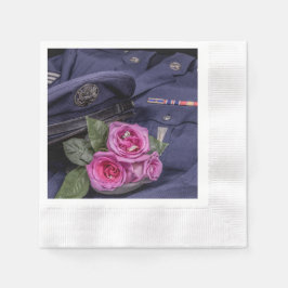 4171-Militärische Hochzeit Serviette