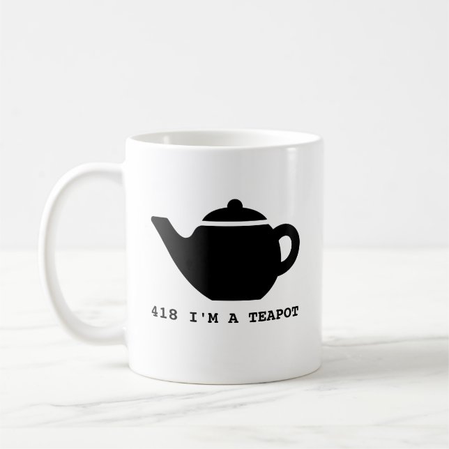 418 Ich bin eine Tea Pot Tasse (Links)