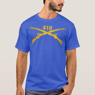 418. Infanterie-Regiment-Zweigstelle Txt X T-Shirt