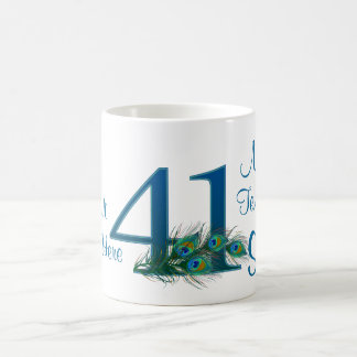 # 41 - 41. Hochzeitstag oder 41. Geburtstag Tasse