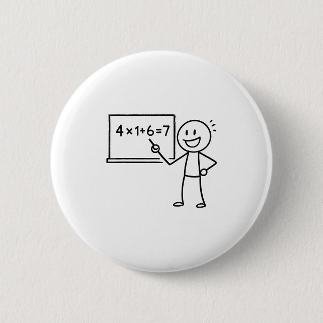 41 67 Meme Einundvierzig Six Sieben Funny Mathemat Button (Vorderseite)