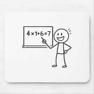 41 67 Meme Einundvierzig Six Sieben Funny Mathemat Mousepad