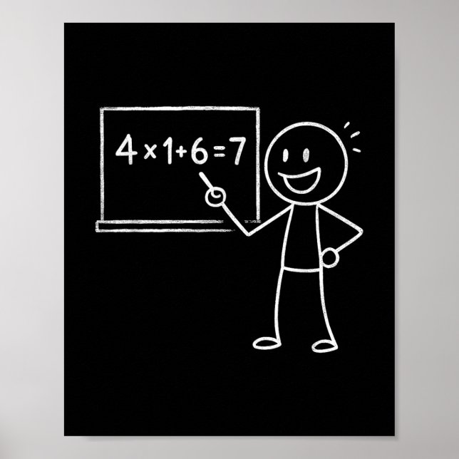 41 67 Meme Four One Six Sieben Funny Mathematiker  Poster (Vorne)