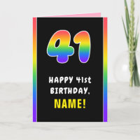 41. Geburtstag: Farbiger Regenbogen # 41, Individu