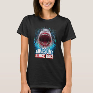 41. Geburtstag Jawesome Seit 1983 Haifisch 41 Jahr T-Shirt