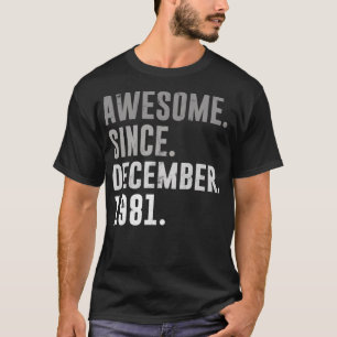 41. Geburtstag Vintag Phantastisch seit Dezember 1 T-Shirt