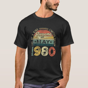 41. Geburtstagsdekorationen Mai 1980 Männer Frauen T-Shirt