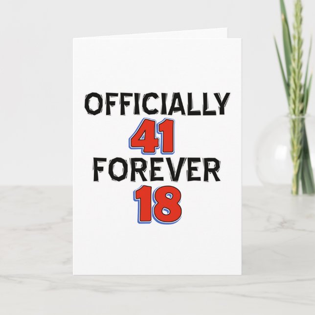 41. Geburtstagsdesigns Karte (Vorderseite)