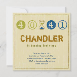 41. Geburtstagseinladung - Anpassen Einladung