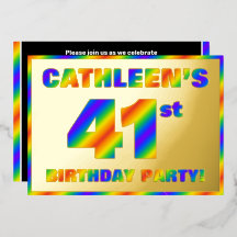 41. Geburtstagsparty — Spaß, Regenbogenspektrum "4