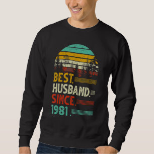 41. Hochzeit Jubiläum Funny Best Husband Seit Sweatshirt