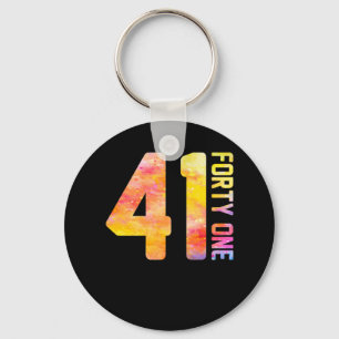 41 Jahre alt einundvierzig Schlüsselanhänger