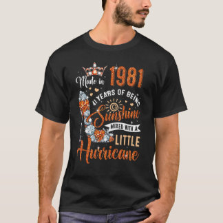 41 Jahre alt Made in 1981 Geburtstag Königin Diamo T-Shirt