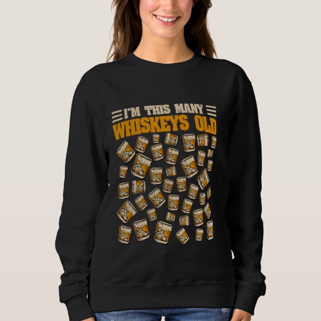 41 Jahre alter Whiskey Drinker Bourbon 41. Geburts Sweatshirt (Vorderseite)