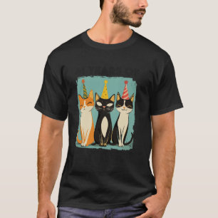 41 Jahre Cattitude 41. Geburtstag Katzenliebhaber T-Shirt