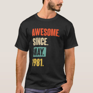 41 Jahre Phantastisch seit Mai 1981 41. Geburtstag T-Shirt