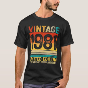 41 Jahre Phantastisch Vintag 1981 41. Geburtstag T-Shirt