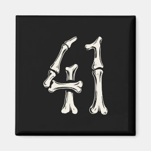 41 Meme Halloween Skelett 4 1 Meme Lustig Vierzig  Magnet