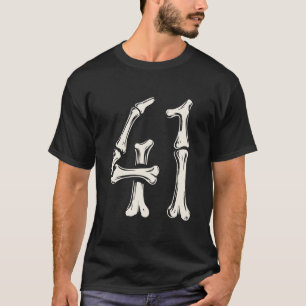 41 Meme Halloween Skelett 4 1 Meme Lustig Vierzig  T-Shirt