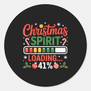 41 Meme Weihnachtsgeist lädt 41% Vier Eins für Runder Aufkleber