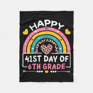 41 Schultage Froher 41. Tag der 6. Klasse Lehrer Fleecedecke