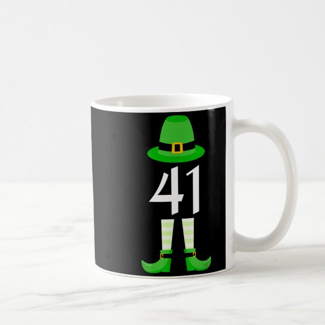 41 St Patricks Day Vier Eins Kinder Lustiger Lepre Kaffeetasse (Rechts)