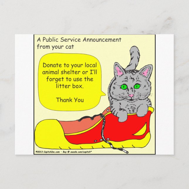 420 spenden an Cartoon Postkarte (Vorderseite)