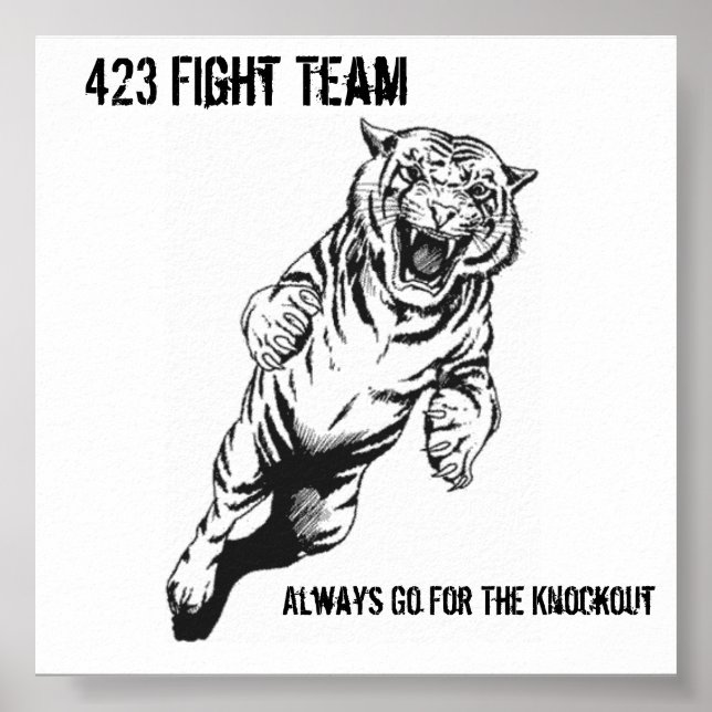 423 Kämpfe Team, immer für den Ko... Poster (Vorne)