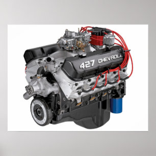 427 Chevy Big Block Motor Poster