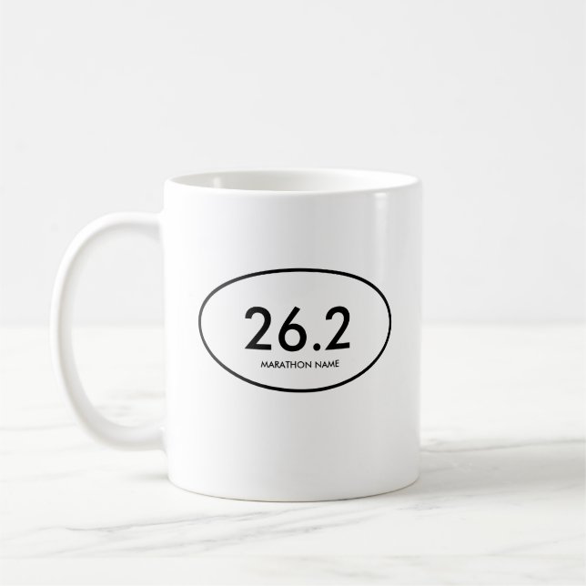 42,195 Marathon Kaffeetasse (Links)