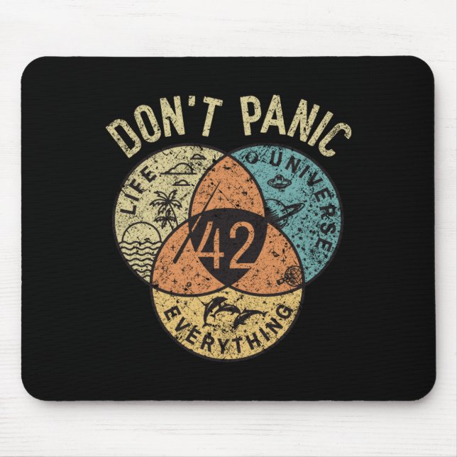 42 Answer To Life The Universe And Everything Don' Mousepad (Vorne)