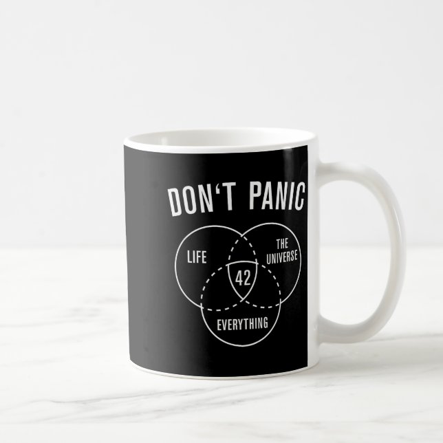 42 Answer To Life Universe And Everything Don't Pa Kaffeetasse (Rechts)