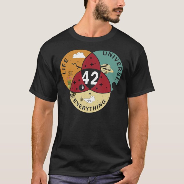 42 Answer to Life Universe and Everything Funny VI T-Shirt (Vorderseite)
