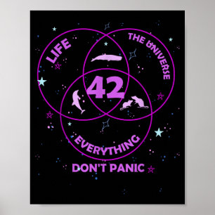 42 Antwort auf Leben Universum Alles Poster