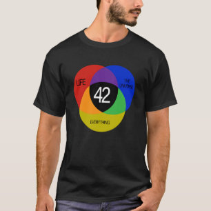 42 Die Antwort auf das Leben im Universum und alle T-Shirt
