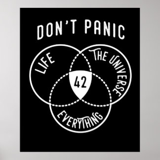 42 Die Antwort auf das Leben Universum und alles T Poster