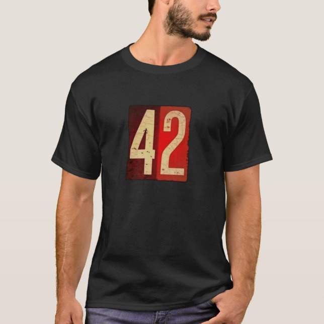 42 die Antwort zum Leben das Universum und alles T-Shirt (Vorderseite)